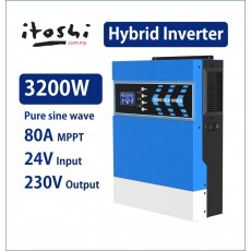 3200W 24V Hybrid Solar Inverter with 80A MPPT Charge Controller